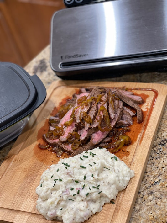 Irish Flank Steak with Colcannon Potatoes