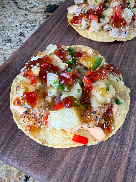 Grilled Fish Tostada!!